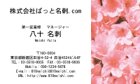 テンプレート名刺【plant-azaleas photo-d005-lm】
