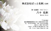 テンプレート名刺【plant-azaleas photo-d010-lm】