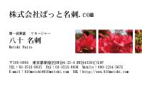 テンプレート名刺【plant-azaleas photo-d016-lm】