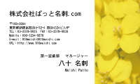 テンプレート名刺【plant-cole flower photo-d007-lm】