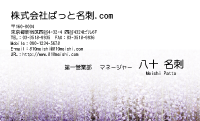 テンプレート名刺【plant-wistaria photo-d015-lm】