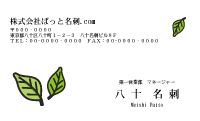 テンプレート名刺【plant-d255-zy-04】