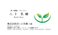 テンプレート名刺【plant-d262-zy-10】